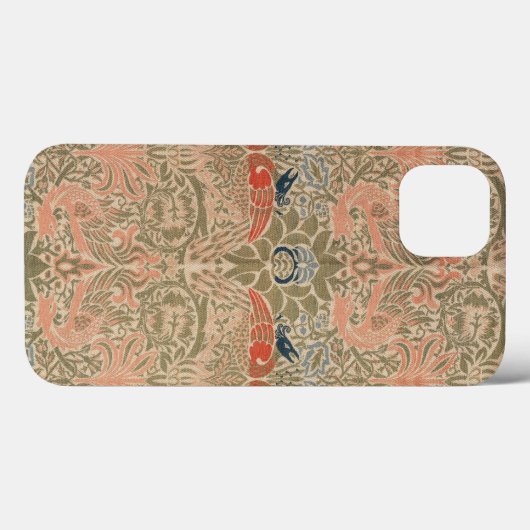 William-Morris-Vögel-berühmtes Muster Case-Mate iPhone Hülle (Rückseite (Horizontal))