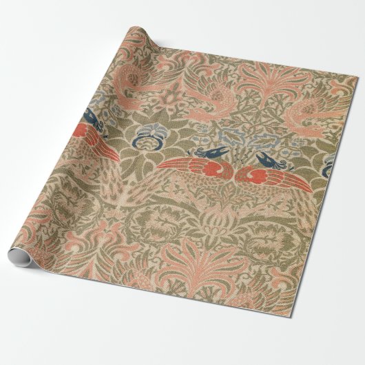William-Morris-Vögel-berühmtes Muster Geschenkpapier (Ungerollt)
