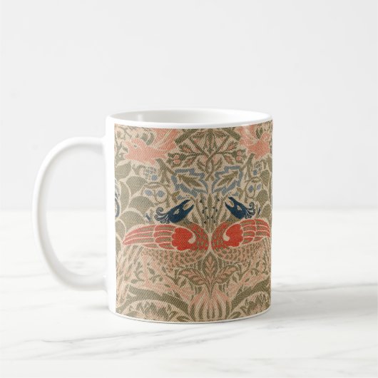 William-Morris-Vögel-berühmtes Muster Kaffeetasse (Links)