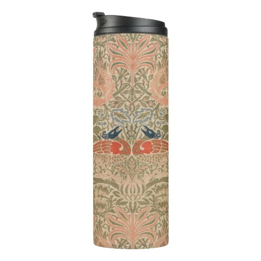 William-Morris-Vögel-berühmtes Muster Thermosbecher (Nach rechts gedreht)
