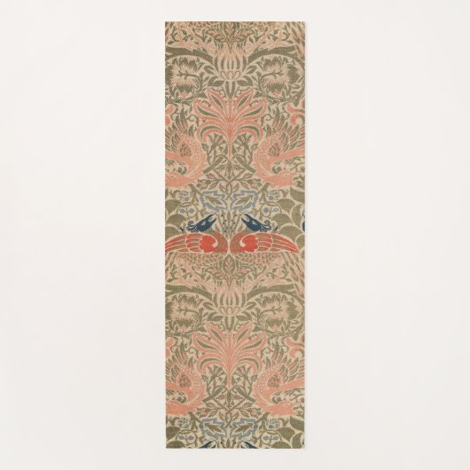 William-Morris-Vögel-berühmtes Muster Yogamatte (Vorderseite)