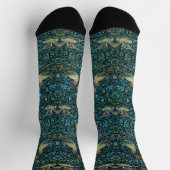 William Morris Vögel & Blumenmuster Socken (Oben)
