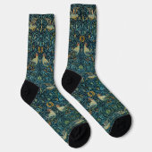 William Morris Vögel & Blumenmuster Socken (Rechts)