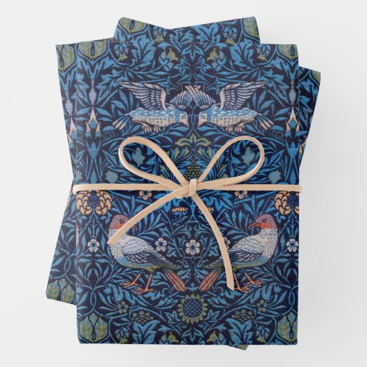 William Morris, Vögel Muster Geschenkpapier Set (Beispiel)
