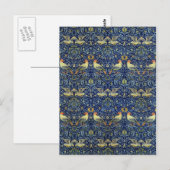 William Morris Vogel Muster Postkarte (Vorne/Hinten)