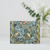 William Morris Vögel und Acanthus Postkarte (Stehend Vorderseite)