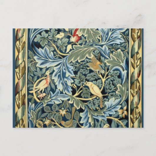 William Morris Vögel und Acanthus Postkarte (Vorderseite)