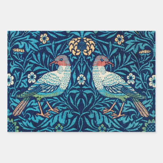 William Morris, Vögel und Blume Geschenkpapier Set (Vorderseite)