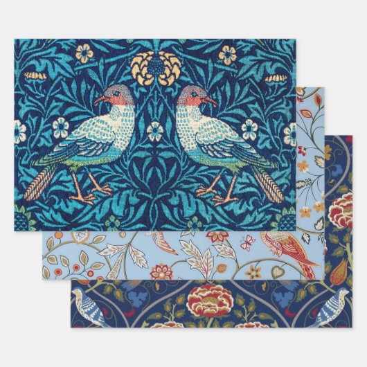 William Morris, Vögel und Blume Geschenkpapier Set (Set)