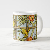 William Morris Vögel und Blume Muster Jumbo-Tasse (Vorderseite Rechts)