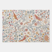 William Morris, Vogel- und Blumendesign Geschenkpapier Set (Vorderseite 3)