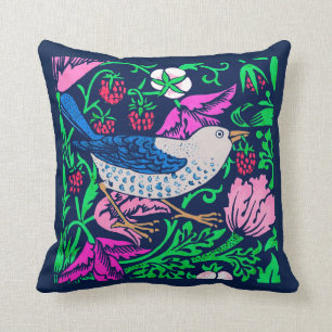William Morris Vogel- und Blumengestaltung Fliese, Kissen