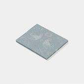 William Morris - Vögel und Blumenmuster Post-it Klebezettel (angewinkelt)