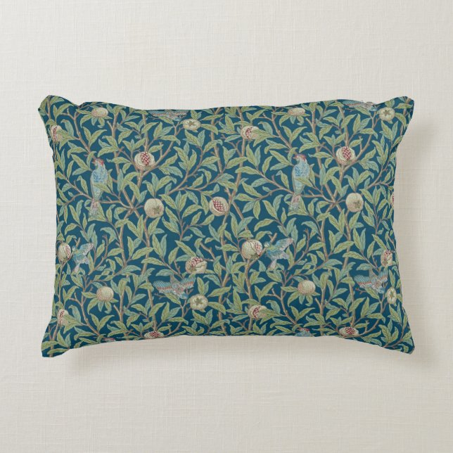 William Morris "Vogel und Granatapfel"  Dekokissen (Vorderseite)