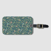 William Morris Vogel und Granatapfel Gepäckanhänger (Vorderseite (Horizontal))