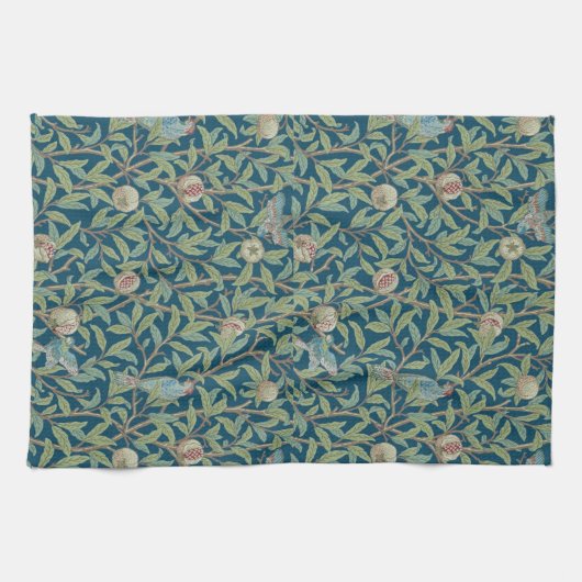 William Morris "Vogel und Granatapfel"  Geschirrtuch (Horizontal)