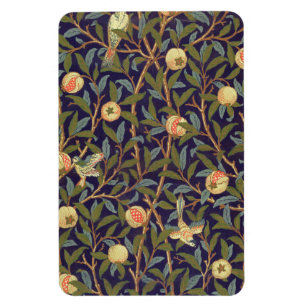 William Morris Vogel und Granatapfel Vintage-Kunst Magnet