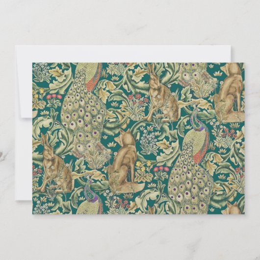William Morris "Wald" Einladung (Vorderseite)