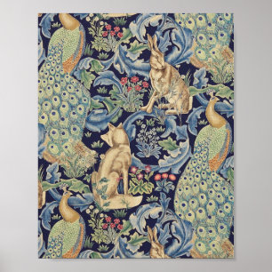 William Morris-Wald-Kaninchen Poster