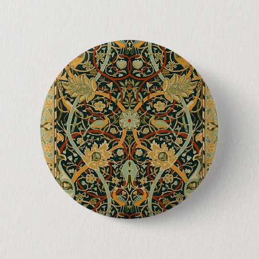 William Morris Wald-Tapetenmuster: Vintage Button (Vorderseite)