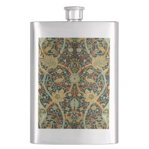 William Morris Wald-Tapetenmuster: Vintage Flachmann