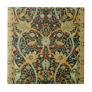 William Morris Wald-Tapetenmuster: Vintage Fliese