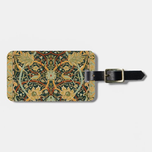 William Morris Wald-Tapetenmuster: Vintage Gepäckanhänger (Vorderseite horizontal)