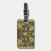William Morris Wald-Tapetenmuster: Vintage Gepäckanhänger (Vorderseite vertikal)
