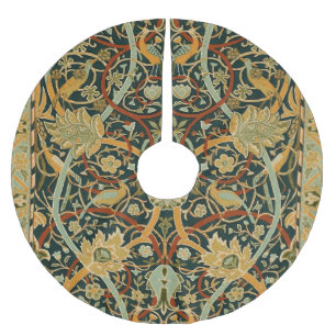 William Morris Wald-Tapetenmuster: Vintage Polyester Weihnachtsbaumdecke