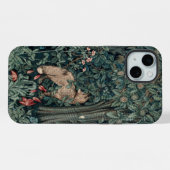 William Morris Waldteppich Fuchs iPhone Hülle (Rückseite (Horizontal))