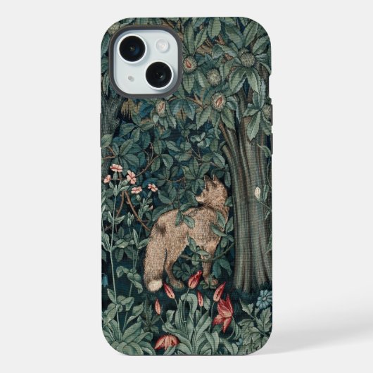 William Morris Waldteppich Fuchs iPhone Hülle (Rückseite)