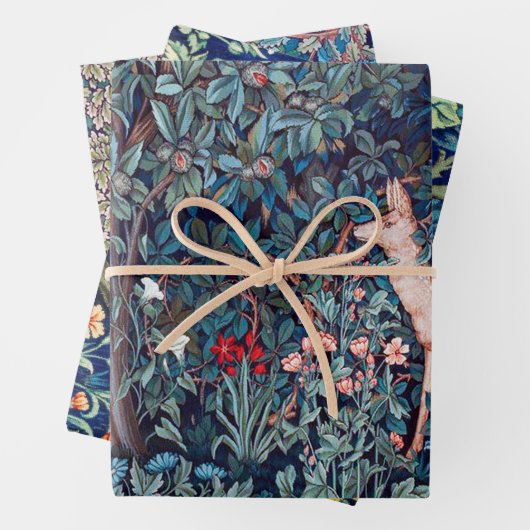 William Morris, Waldtiere Geschenkpapier Set (Beispiel)