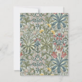 William Morris Waldunkräuter Mitteilungskarte (Rückseite)