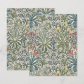 William Morris Waldunkräuter Mitteilungskarte (Vorne/Hinten)