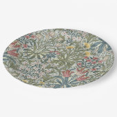 William Morris Waldunkräuter Pappteller (Schrägansicht)