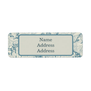 William Morris Wallflower Blue Damask