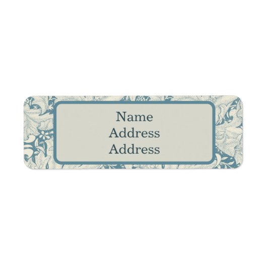 William Morris Wallflower Blue Damask (Vorne)
