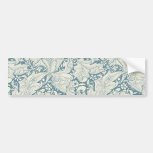 William Morris Wallflower Blue Damask Autoaufkleber