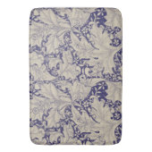 William Morris Wallflower Blue Damask Badematte (Vorderseite Vertikal)