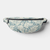William Morris Wallflower Blue Damask Bauchtasche (Ablage )