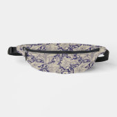 William Morris Wallflower Blue Damask Bauchtasche (Vorderseite)