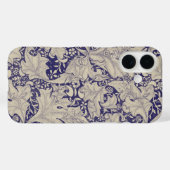 William Morris Wallflower Blue Damask Case-Mate iPhone Hülle (Rückseite (Horizontal))