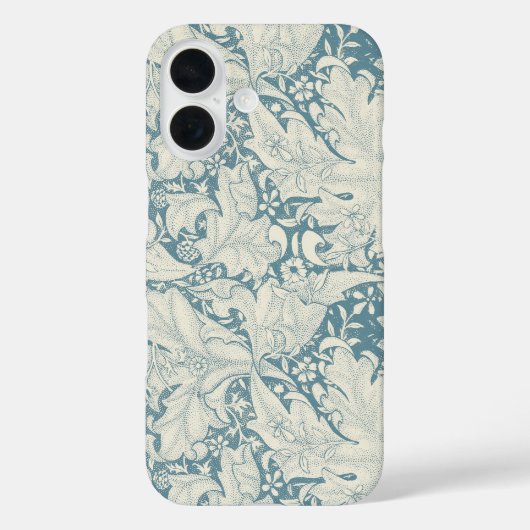 William Morris Wallflower Blue Damask Case-Mate iPhone Hülle (Rückseite)