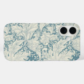 William Morris Wallflower Blue Damask Case-Mate iPhone Hülle (Rückseite (Horizontal))