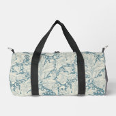William Morris Wallflower Blue Damask Duffle Bag (Vorderseite)