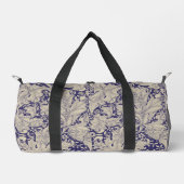William Morris Wallflower Blue Damask Duffle Bag (Vorderseite)