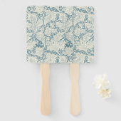 William Morris Wallflower Blue Damask Fächer (Vorne und Hinten)