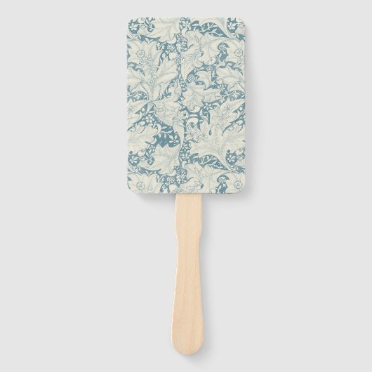William Morris Wallflower Blue Damask Fächer (Vorderseite)