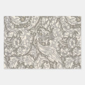 William Morris Wallflower Blue Damask Geschenkpapier Set (Vorderseite 3)