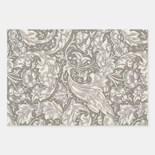 William Morris Wallflower Blue Damask Geschenkpapier Set (Vorderseite 3)